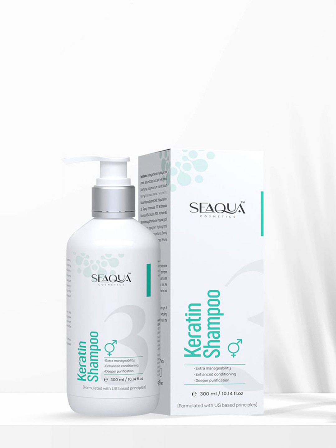 Seaqua cosmetics Keratin Shampoo For Deeper Purification - 300 ml