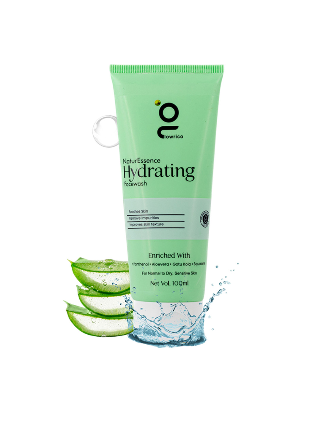 Glowrico Hydrating Face Wash With Aloevera & Squalene - 100 ml