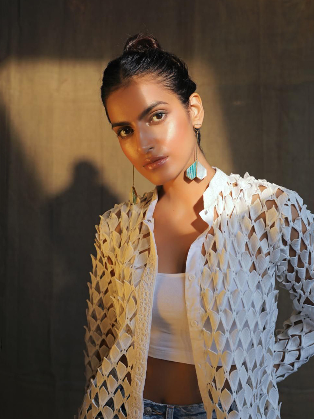 Varnika Arora Coalesce 22k Gold-Plated Heart Shaped Drop Earrings