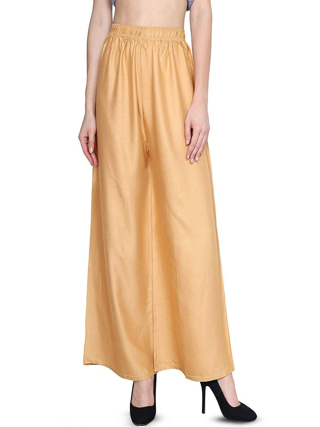 FAMBEE Women Flared Palazzos