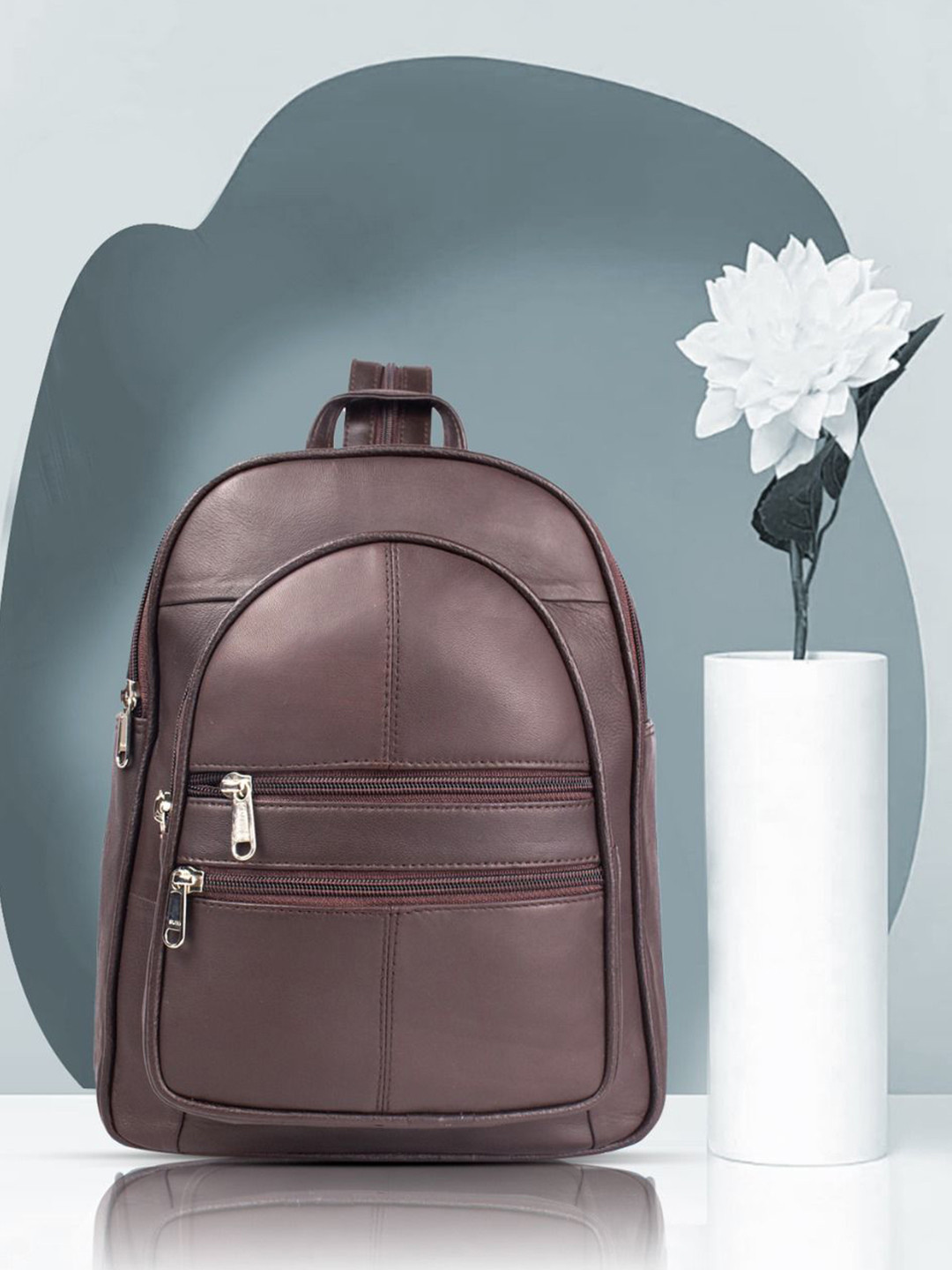 CIMONI Unisex Premium Genuine Leather Backpack