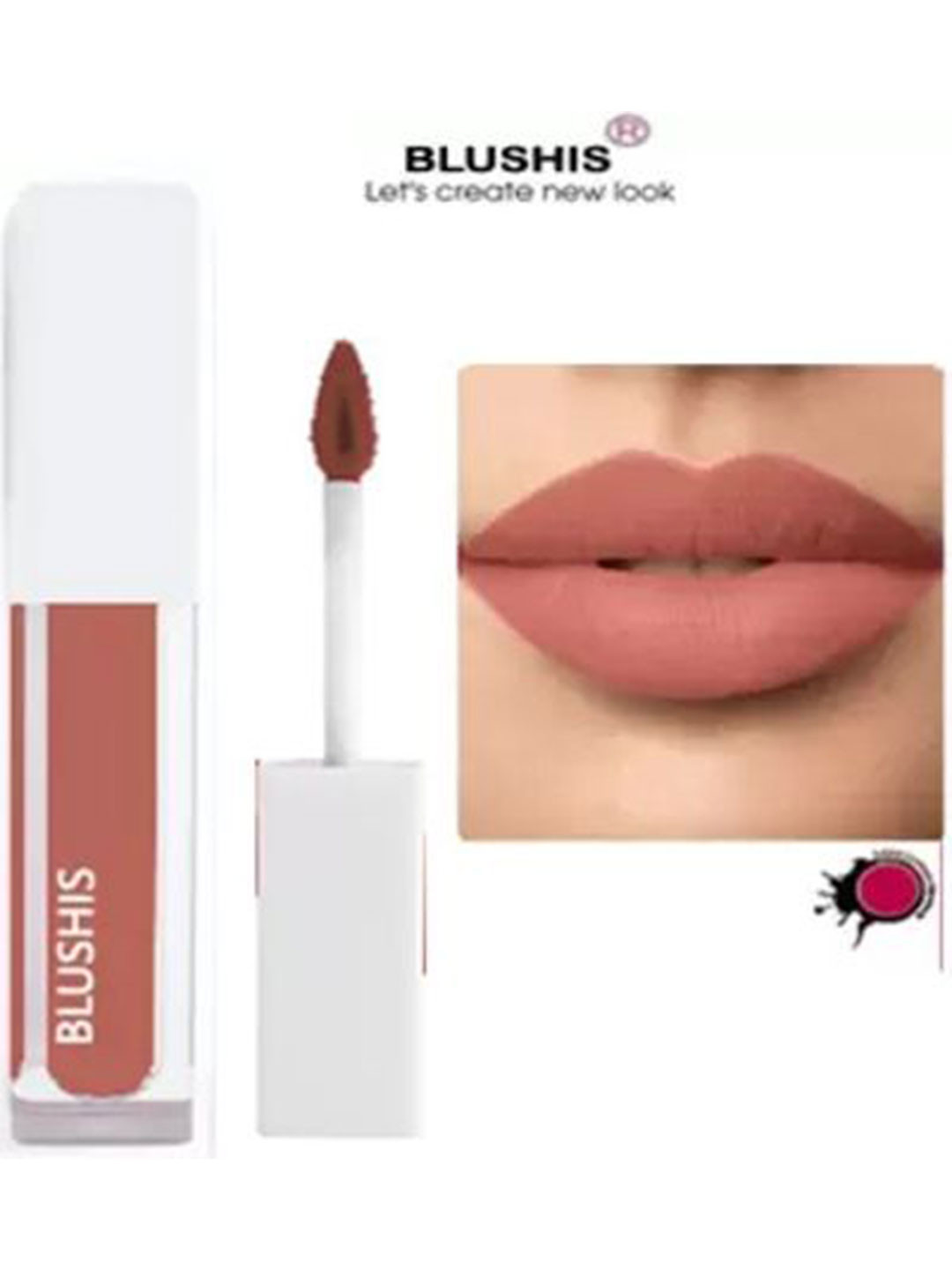 BLUSHIS Waterproof Liquid Matte Lipstick - 4 ml - Nude Myth