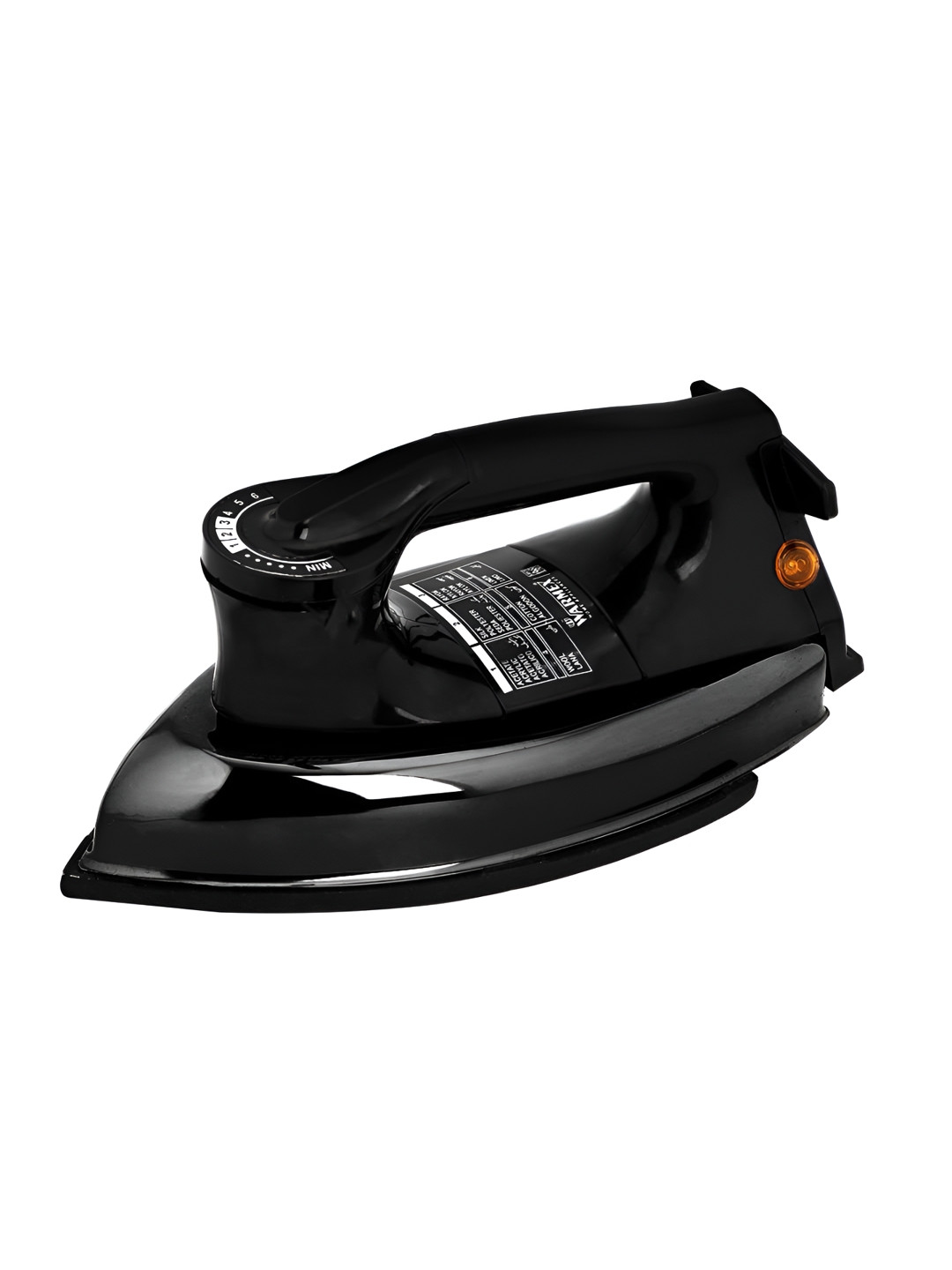 Warmex Home Appliances Black Aluminium Temperature Control Dry Iron-1000W