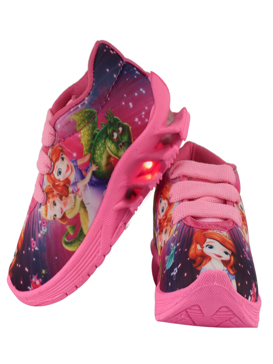 BUNNIES Girls Star Wars Woven Design LED Slip-On Sneakers