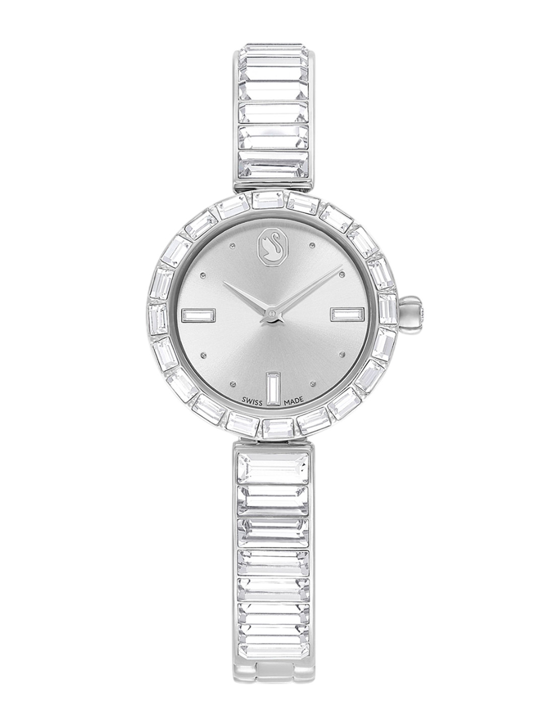 SWAROVSKI Women Analogue Watch MATRIX BANGLE:MB STS/WHT/STS