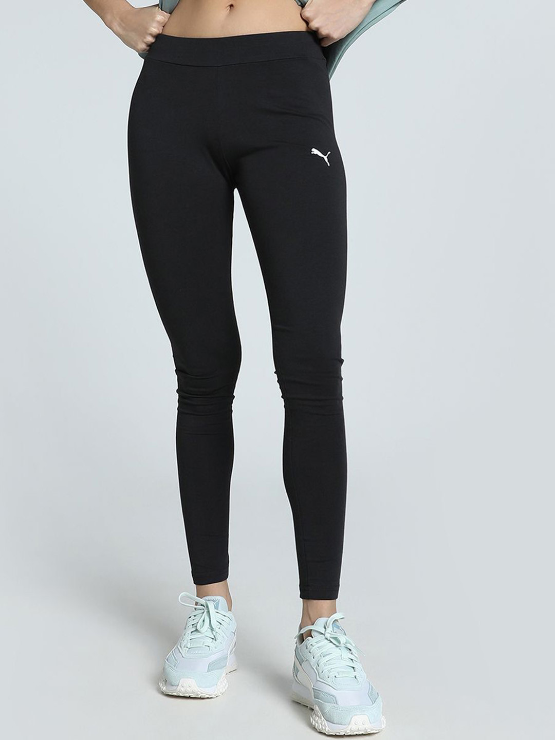 Puma Women Ankle Length Cotton Blended Tights