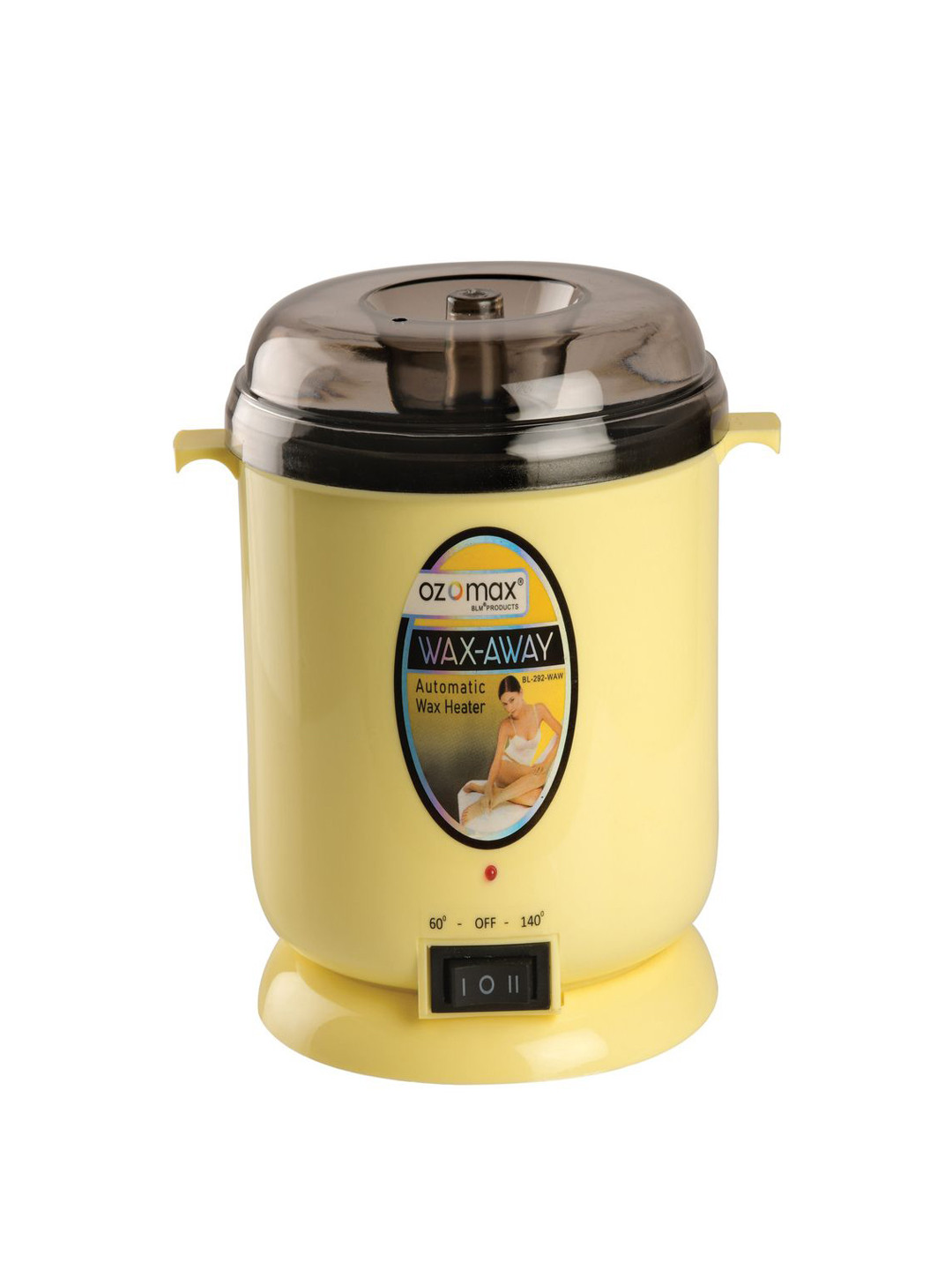 OZOMAX Wax Heater Away - Fast Heating & Thermostatic Control - 450 g - Yellow