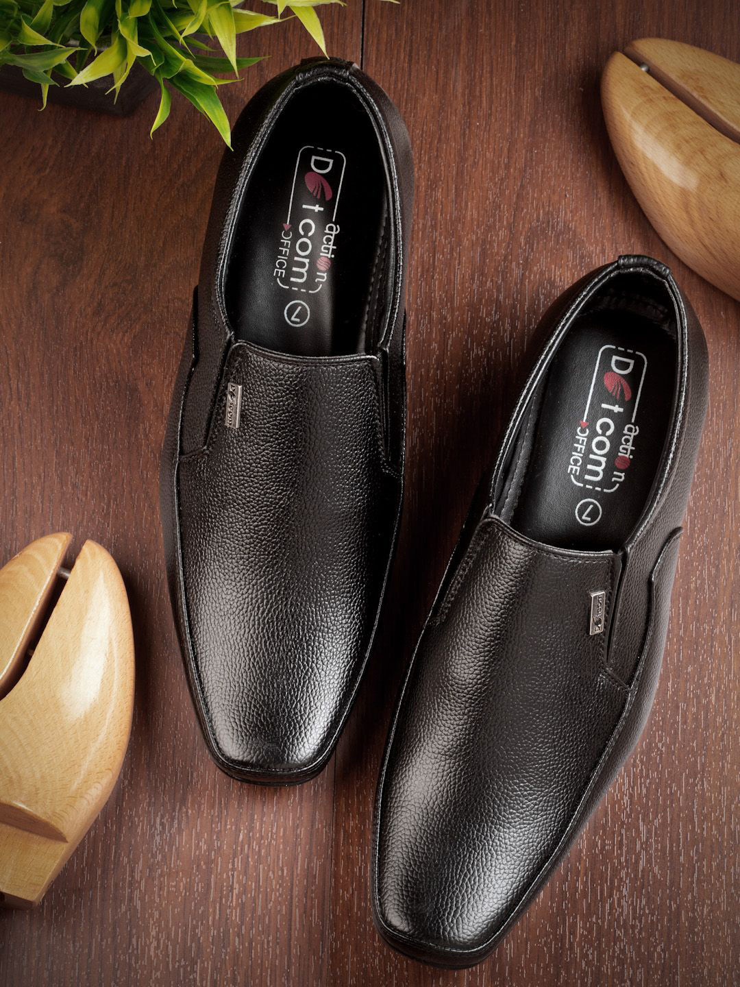 Action Men Round Toe Formal Slip On Shoes