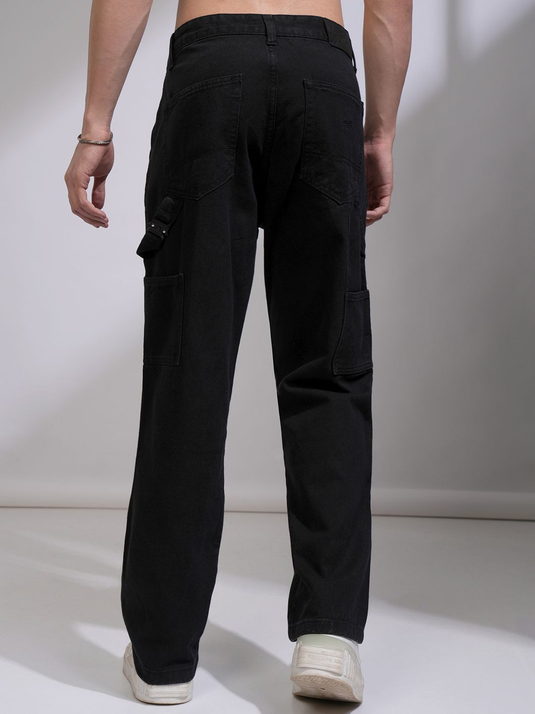 HIGHLANDER Men High Rise Carpenter Cargo Jeans