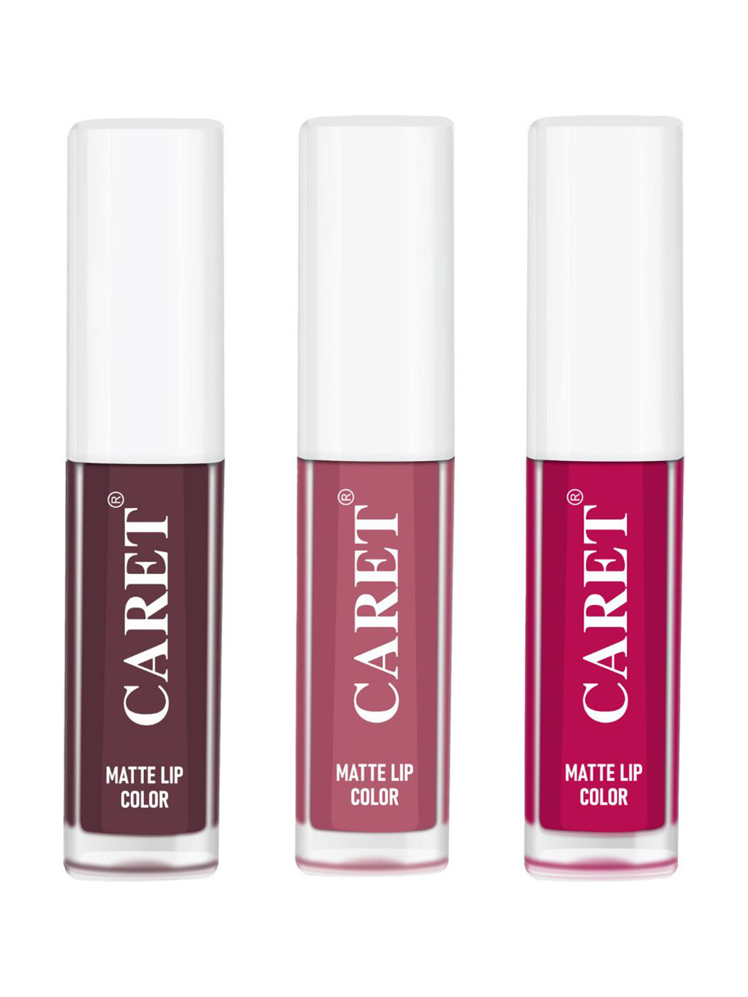 CARET ORGANIC Set Of 2 Super-Pigmented Liquid Matte Lipsticks - 6 ml -7 - 2 - 5