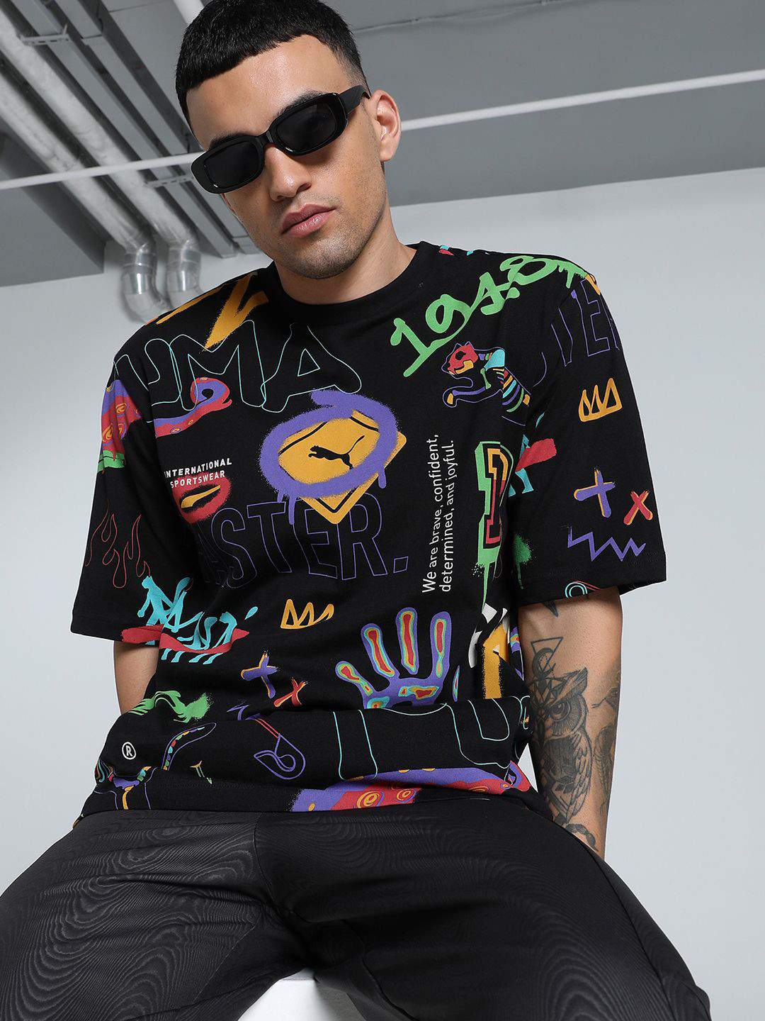 Puma Classics Drip Men's Printed Boxy Fit Tee