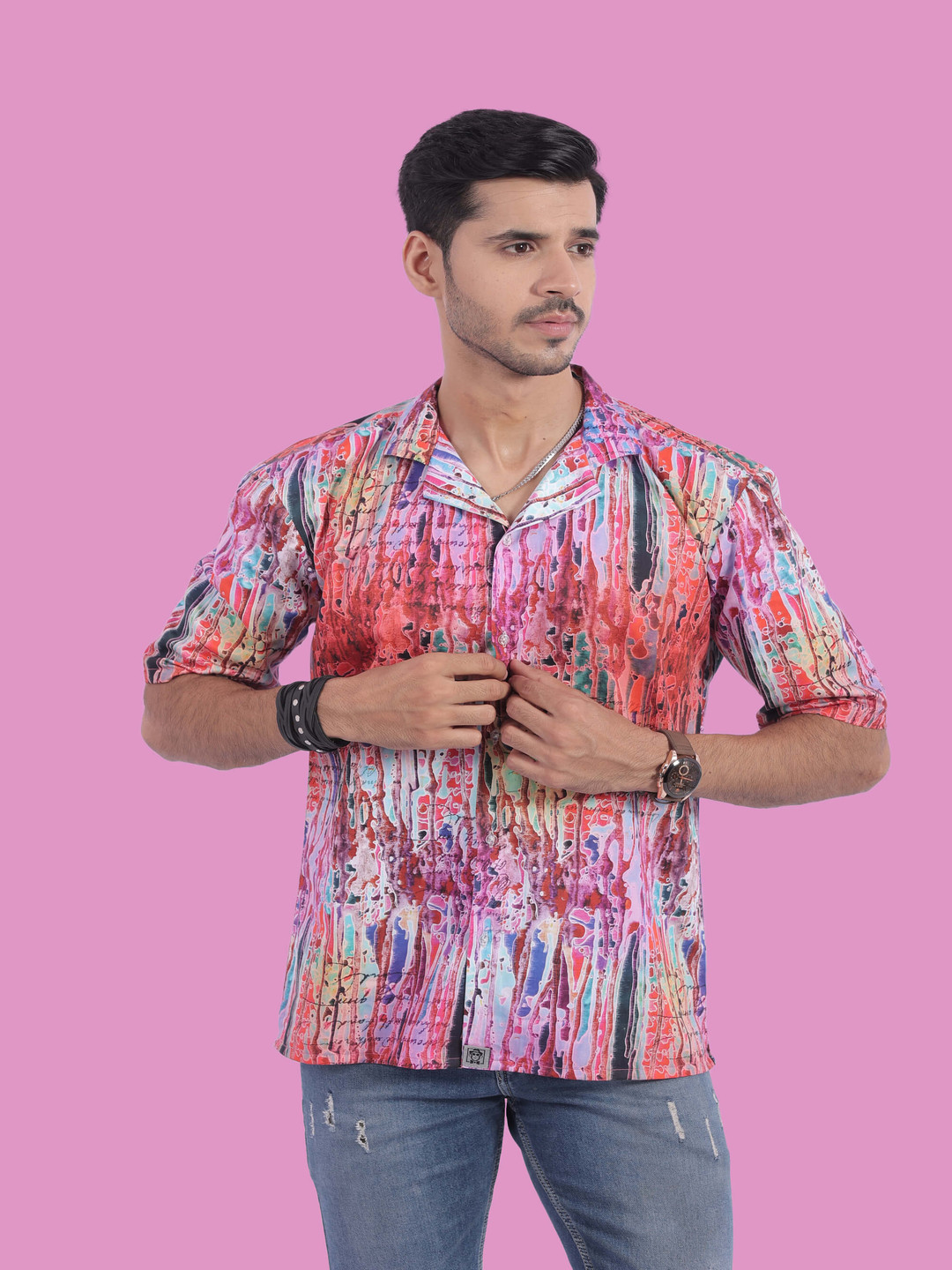 STITCH MONKEY Men Comfort Opaque Printed Casual Shirt