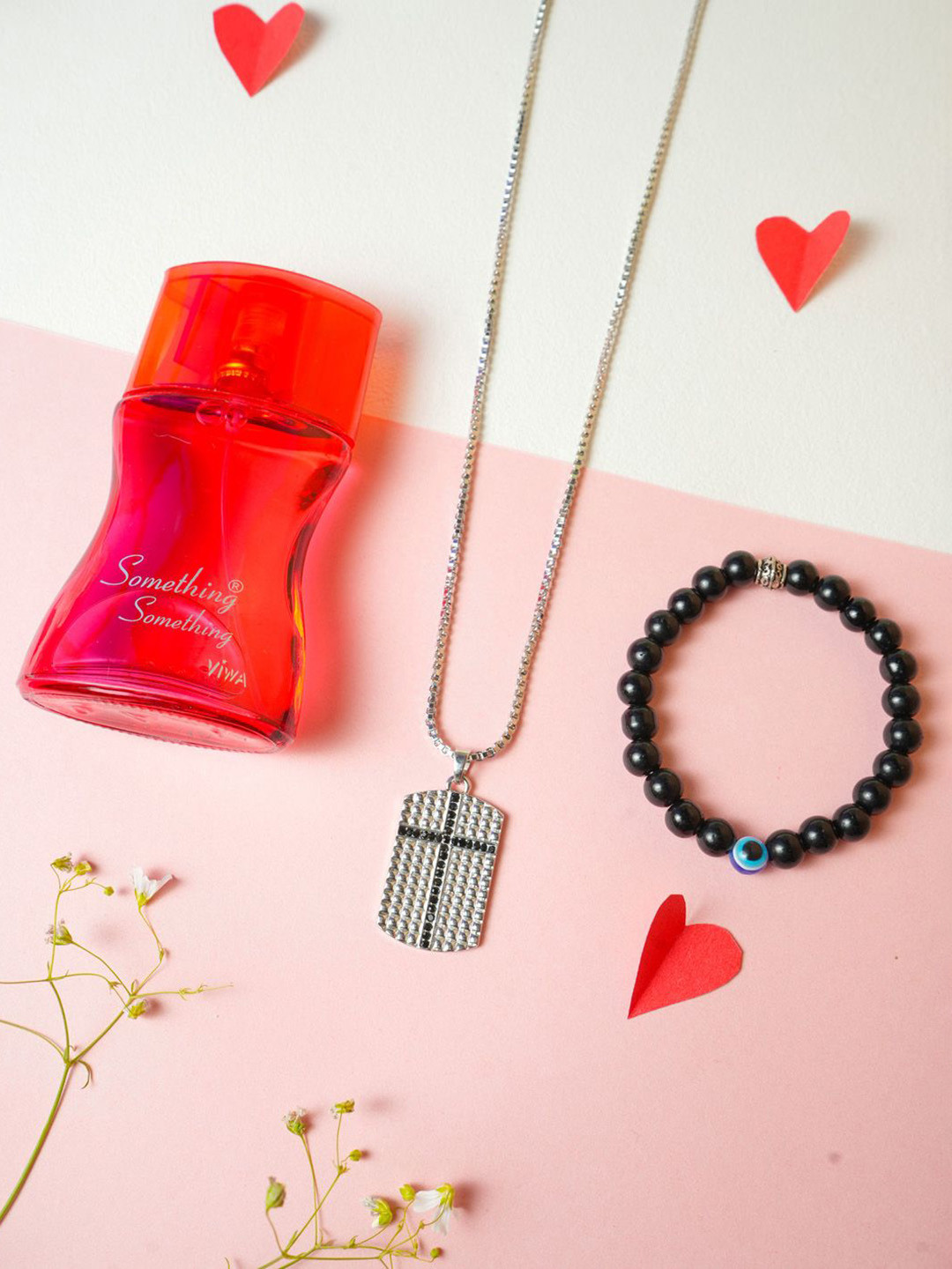 VIRAASI Set Of 3 Valentine Perfume With Chain And Bracelet