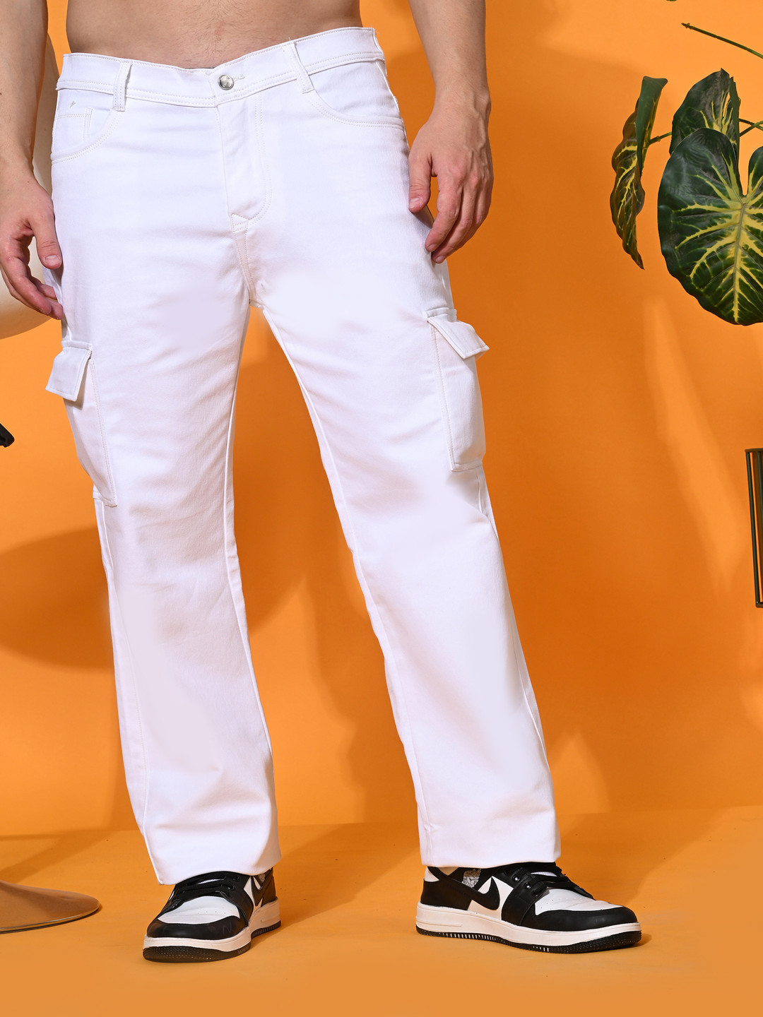 COMFITS Men Classic Boyfriend Fit Cargo Styles Jeans