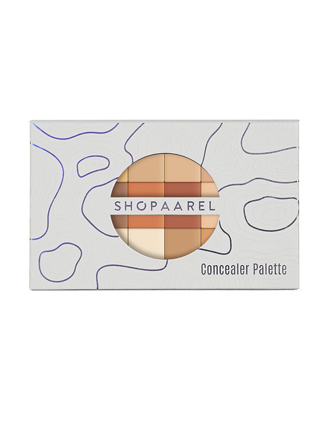 Shopaarel Waterproof Long Lasting 18 Shades Concealer Palette- 43.2g Brown- Nude