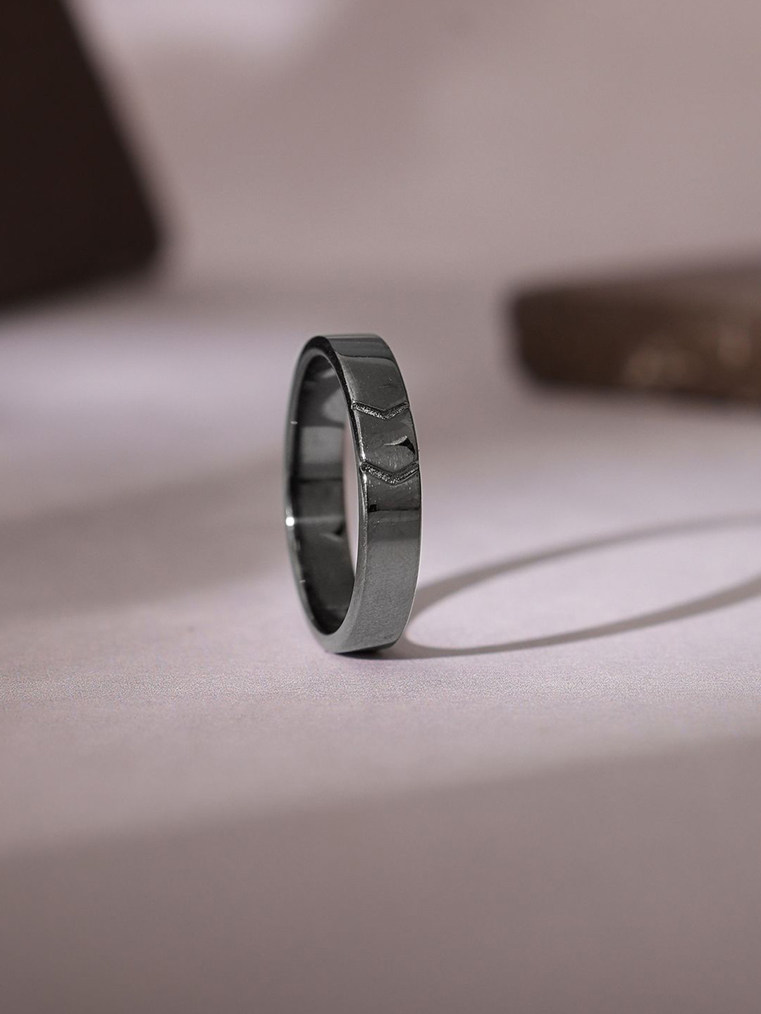 GIVA Men 925 Sterling Silver Rhodium-Plated Daring Ring For Him Fixed Size Indian - 17