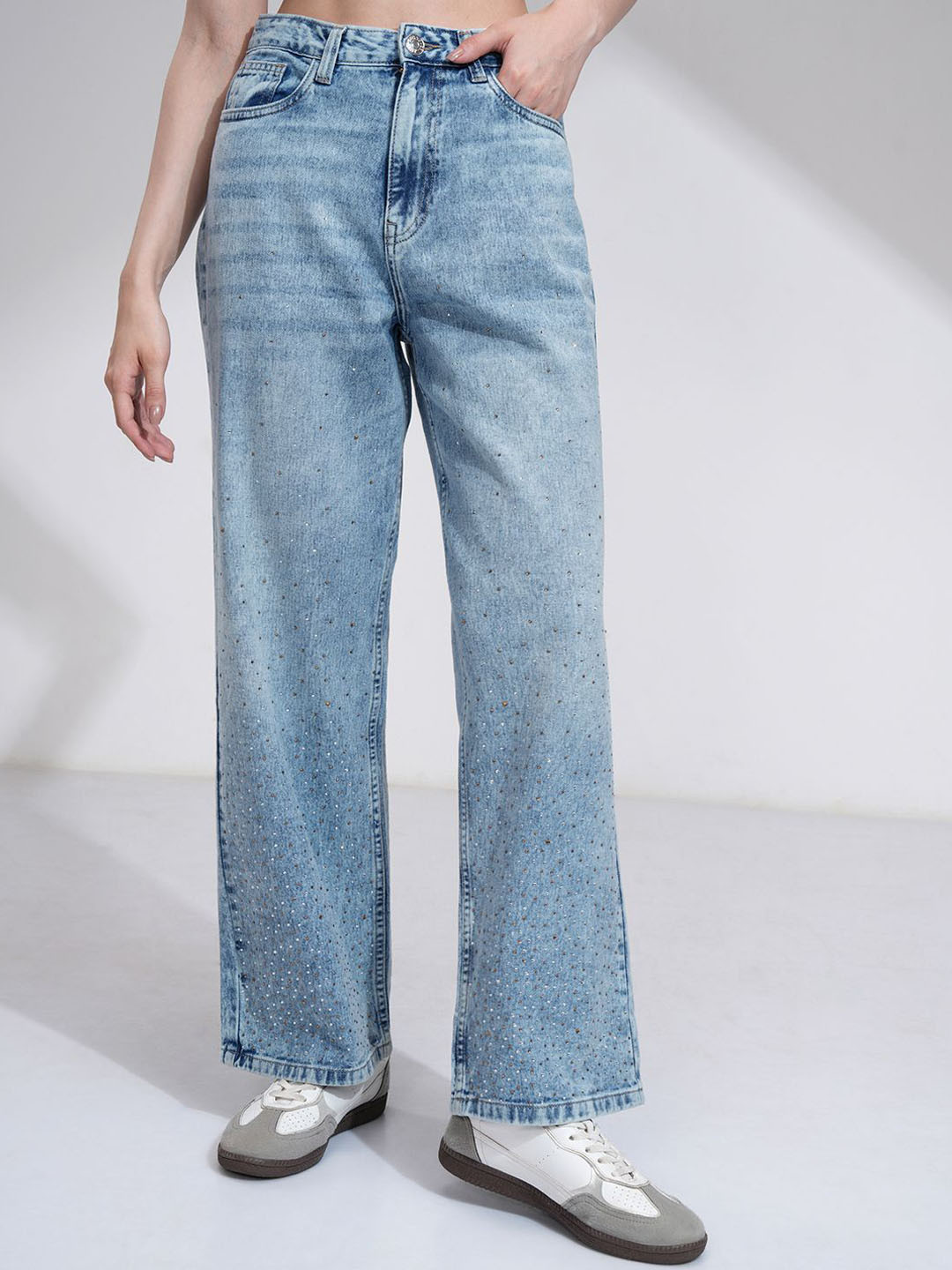Tokyo Talkies Women High Rise Straight Fit Jeans
