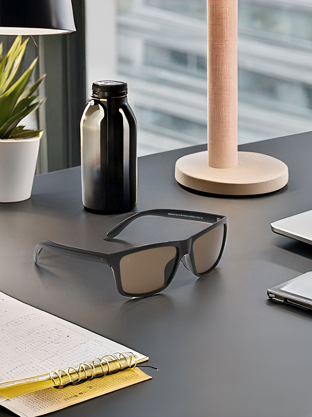 SUNNIES Unisex Rectangle Sunglasses With UV Protected Lens SNS-014-C6(O)