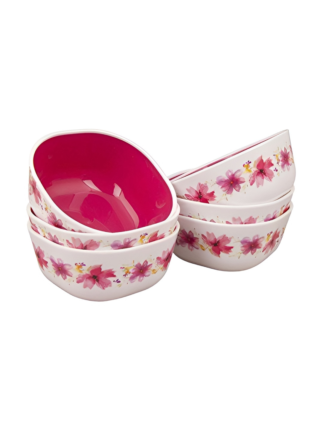 Nayasa Set of 6 Pink Deluxe BPA Free and Food Safe 200 ML