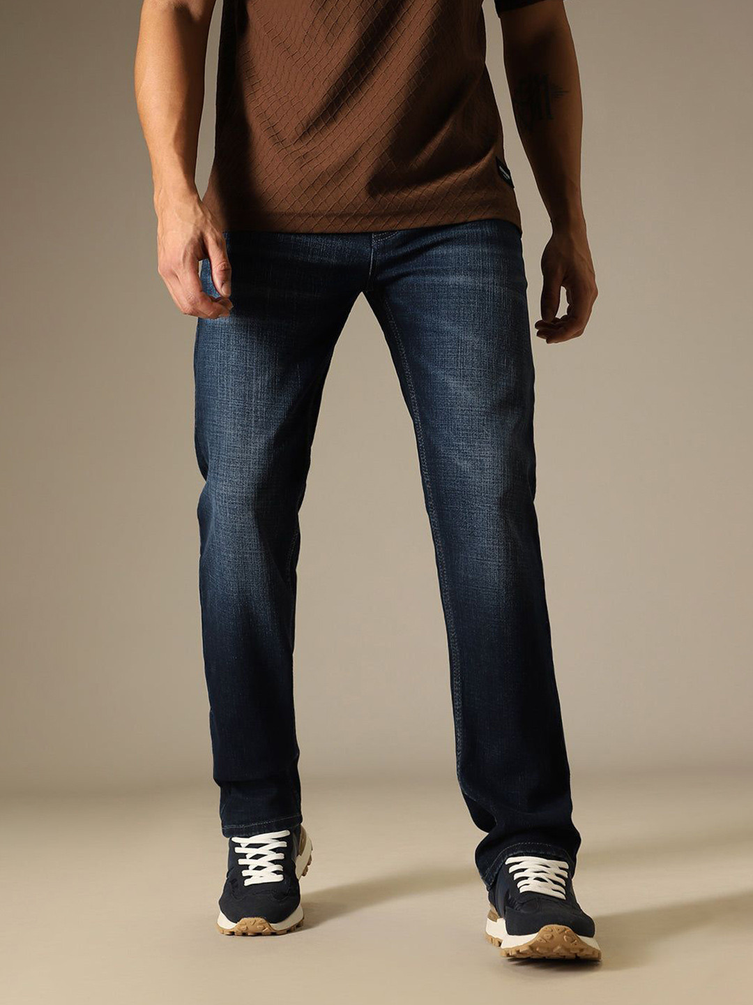 Banana Club Men Dark Blue Regular Fit Denim Jeans