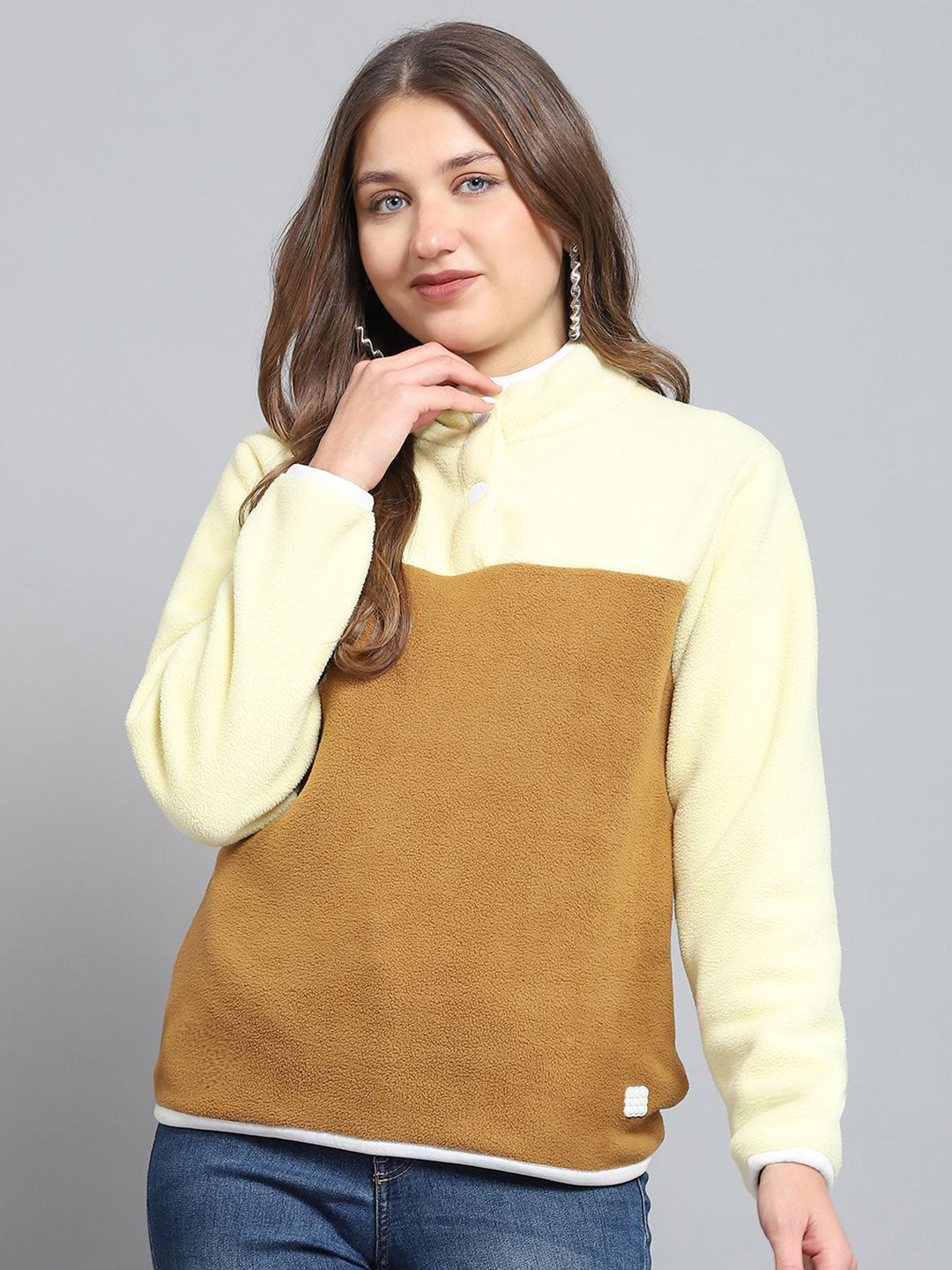rock.it Women Colourblocked Sweatshirt