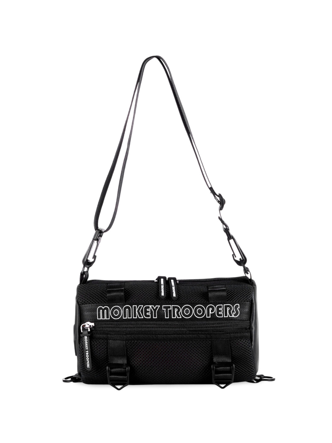 MONKEY TROOPERS Unisex Typography Printed Bowling Sling Bag