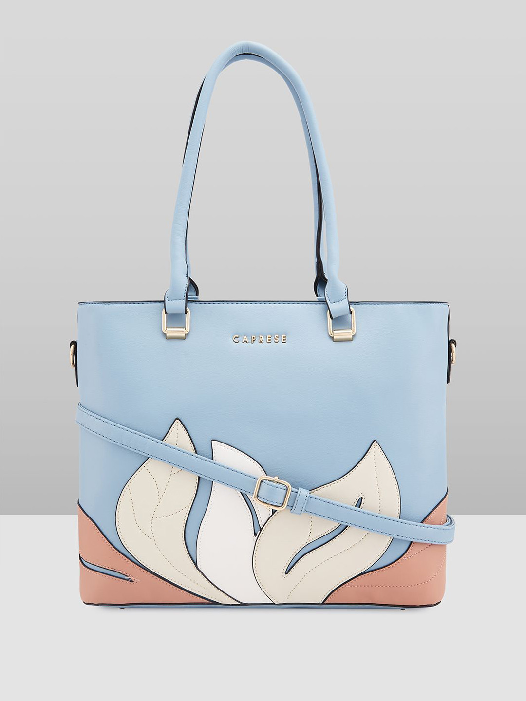 Caprese Sage Women Blue Large Tote Bag