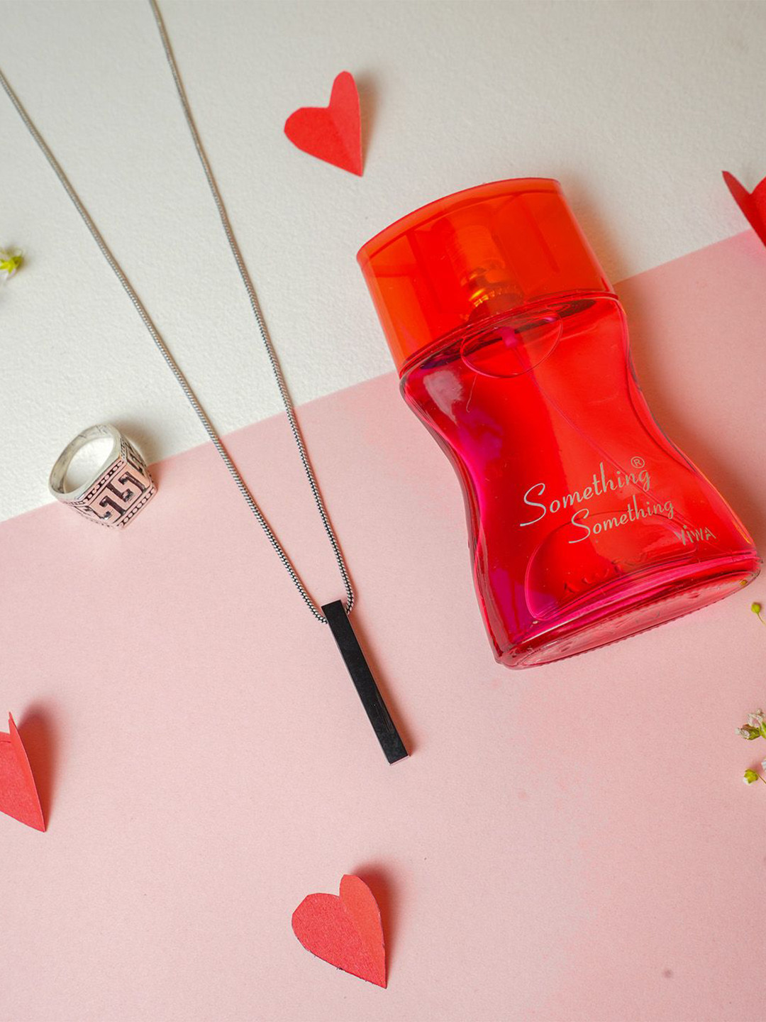 VIRAASI Set Of 3 Valentine Chain With Ring And Perfume Gift Set