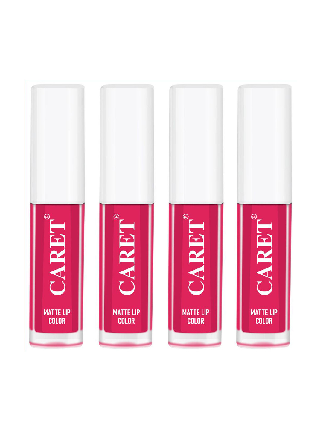 CARET ORGANIC Set Of 4 Super-Pigmented Liquid Matte Lipsticks - 8 ml - 4
