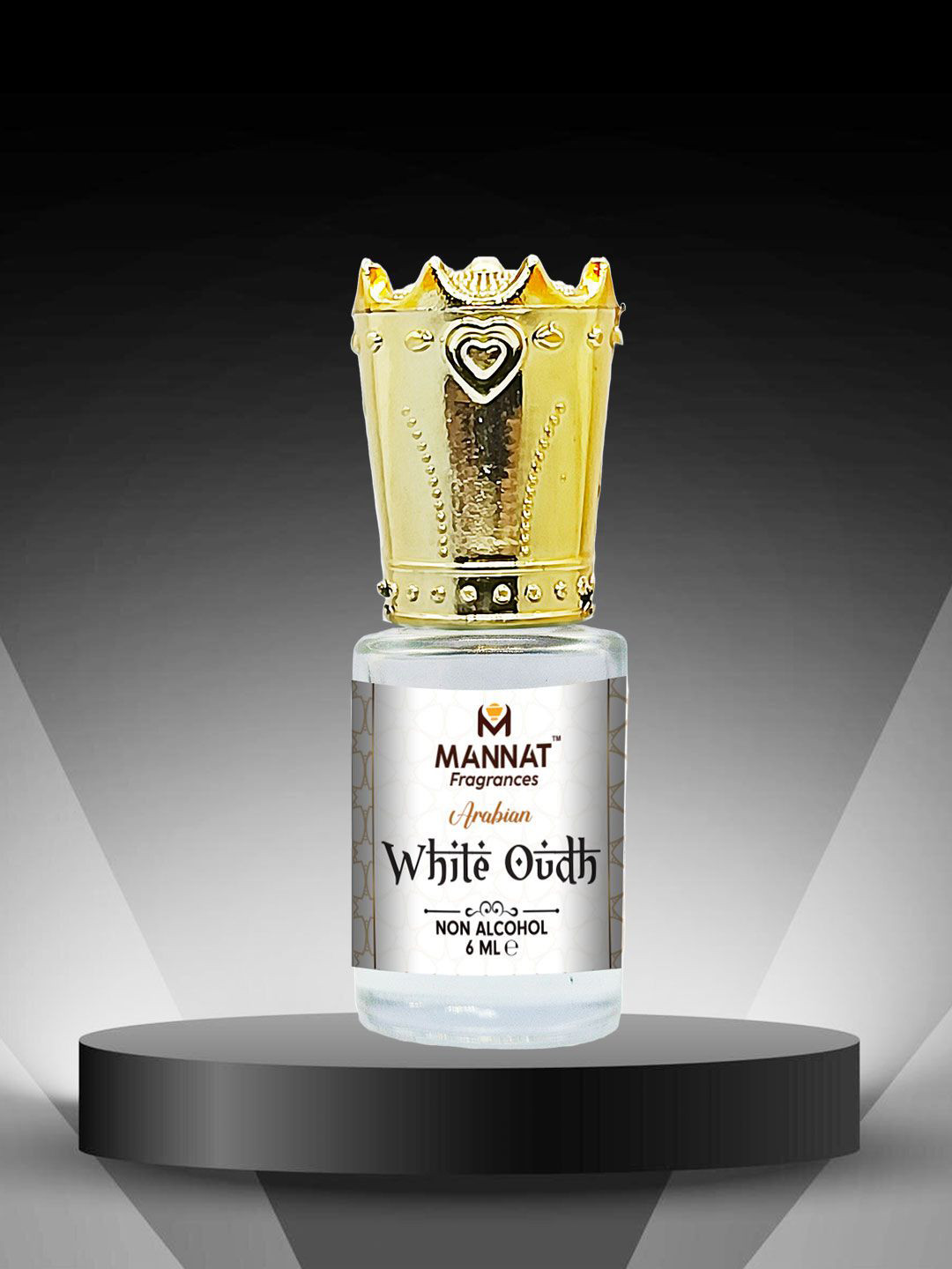 mannat fragrances White Oudh Non Alcohol Attar - 6 ml