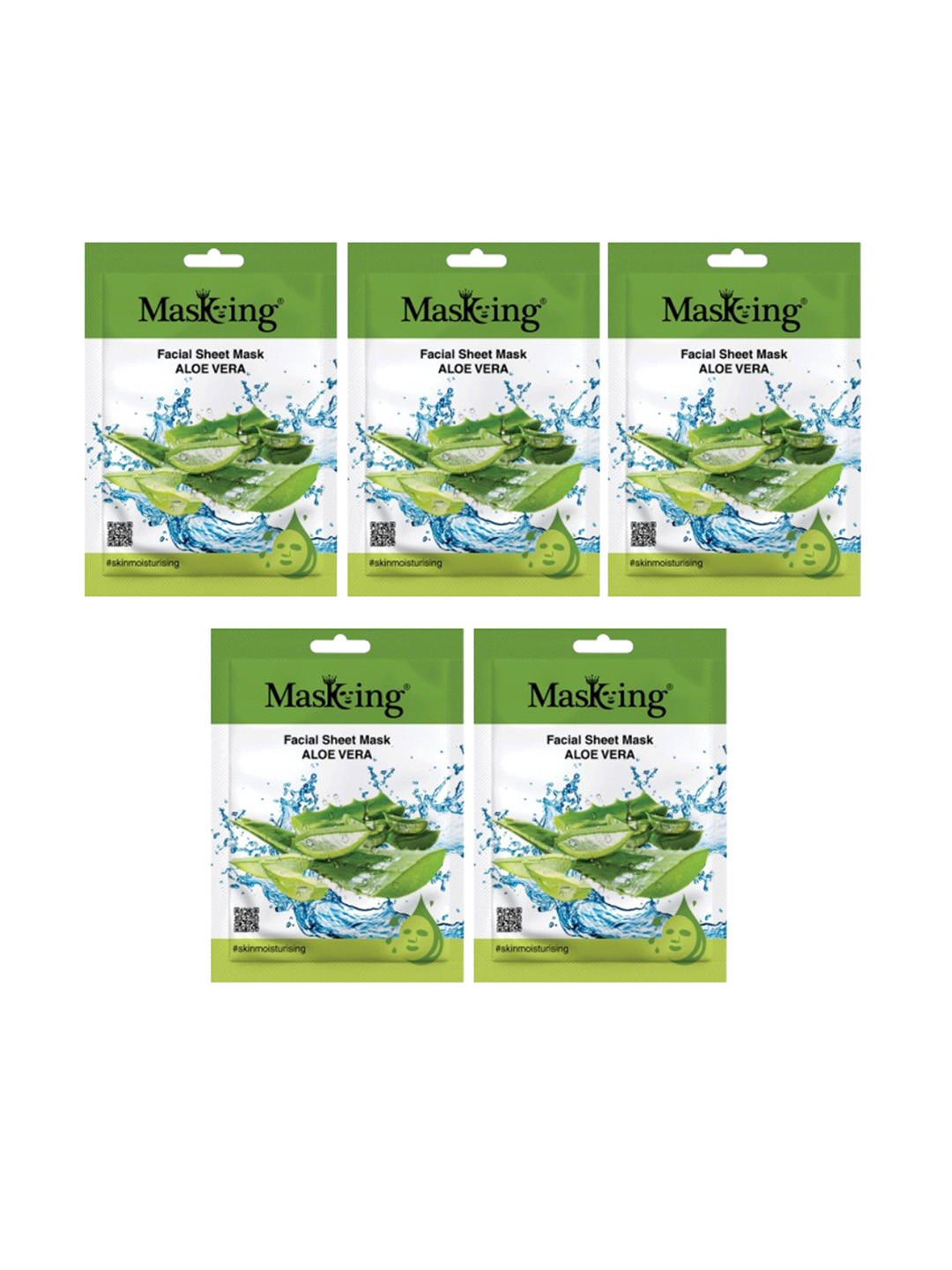 MasKing Set Of 5 Aloe Vera Beauty Facial Sheet Masks