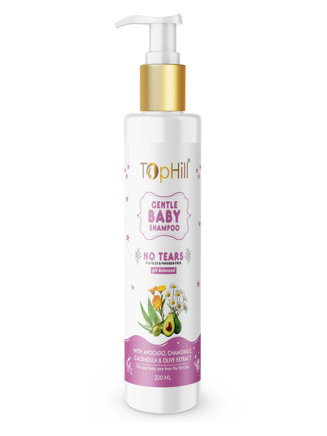 TopHill Pharma Ltd. Gentle Baby Shampoo With Avocado - 200 ml