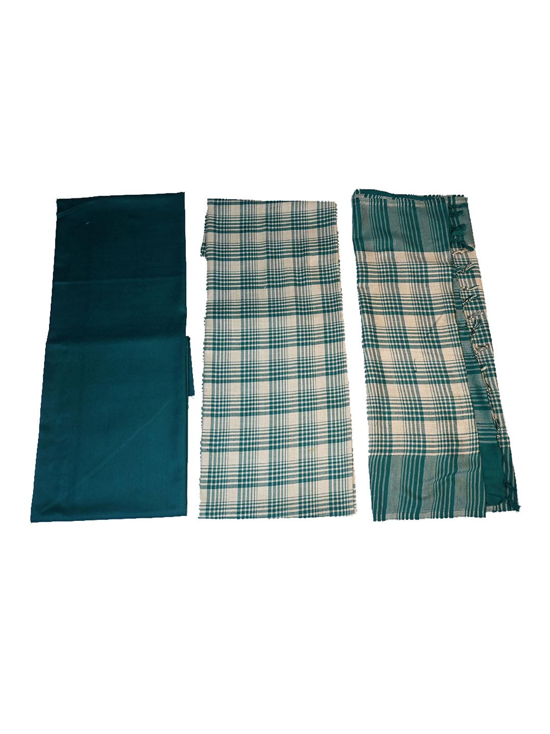 Vrinde Unstitched Checkered Woolen Dress Material