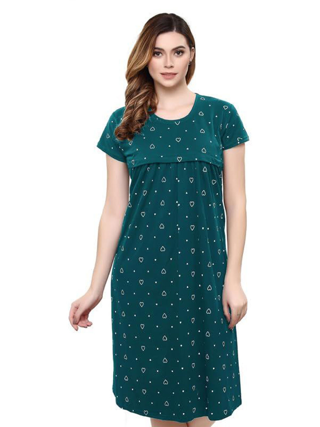 TIGYWIGY Women Cotton Maternity Nightdress