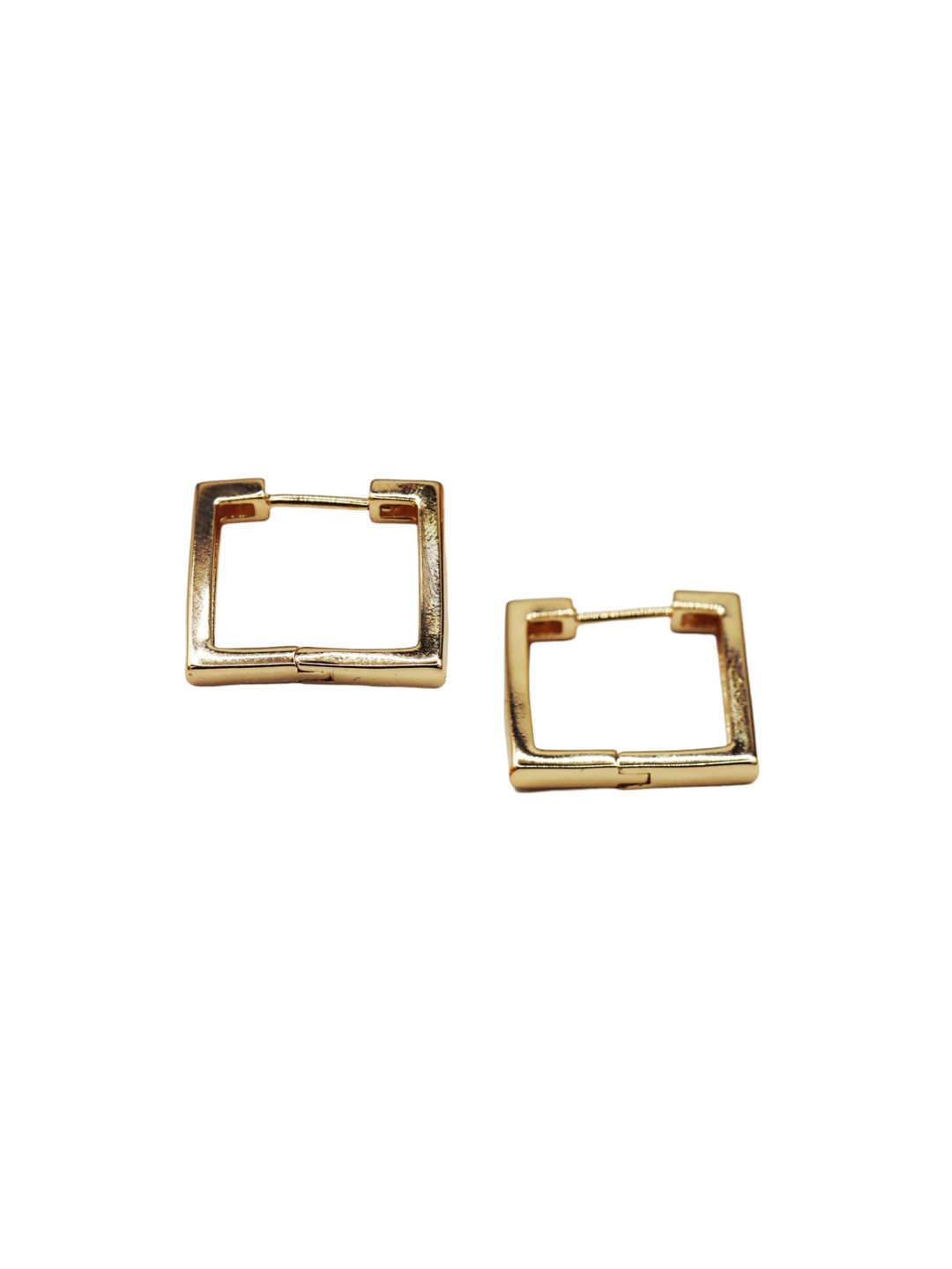 ISHI New York Rose Gold-Plated Classic Square Hoops