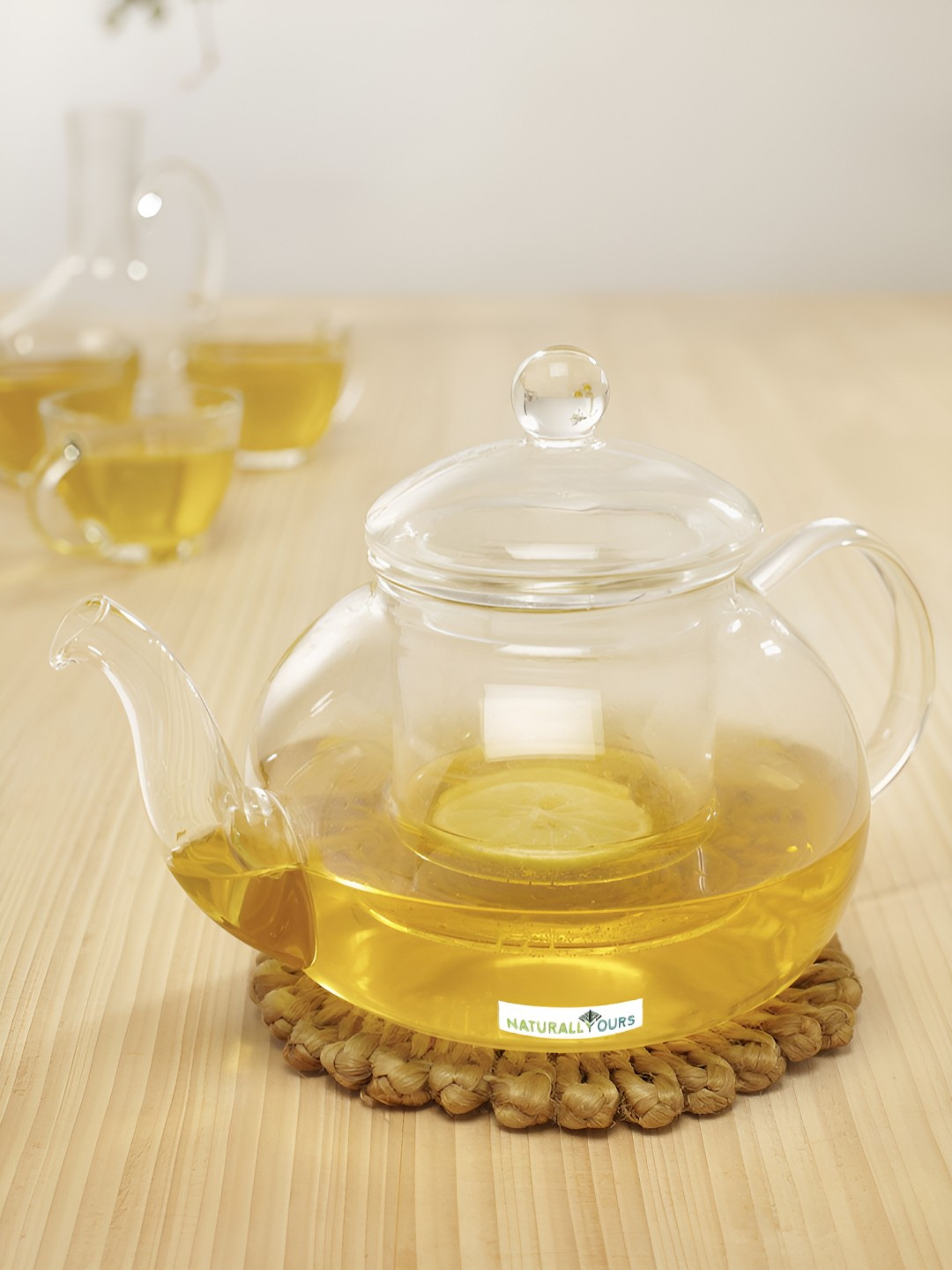 NATURALLY YOURS Transparent Glassware Tea Pot