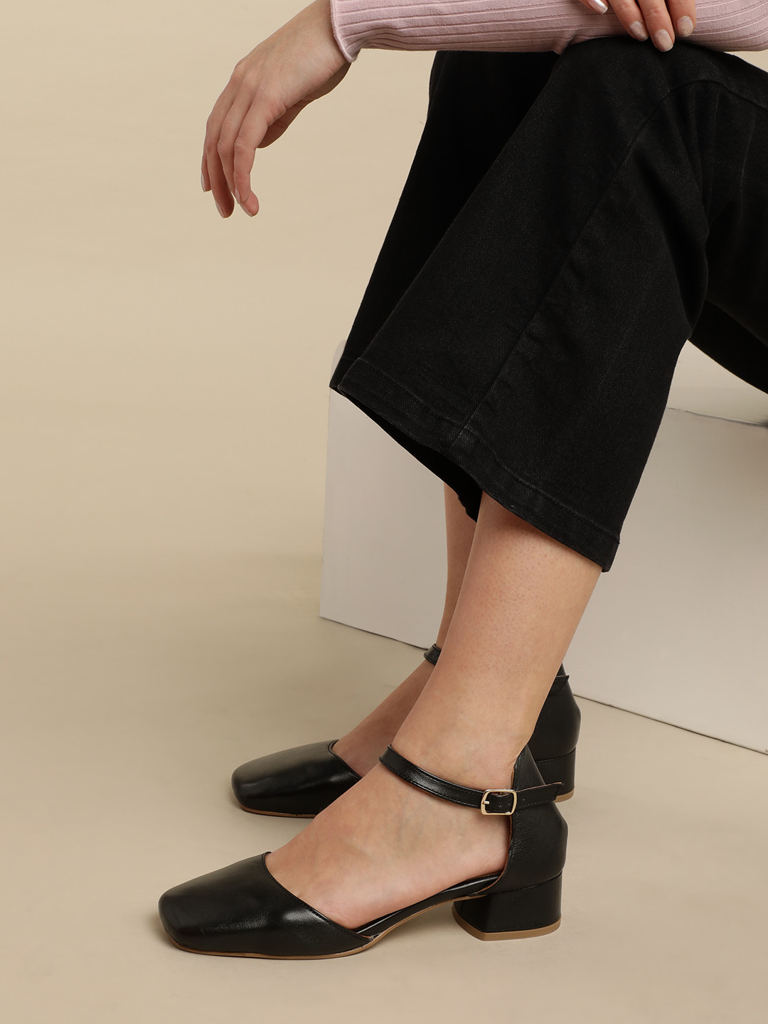 Nautica Square-Toe Mid-Top Block Heels