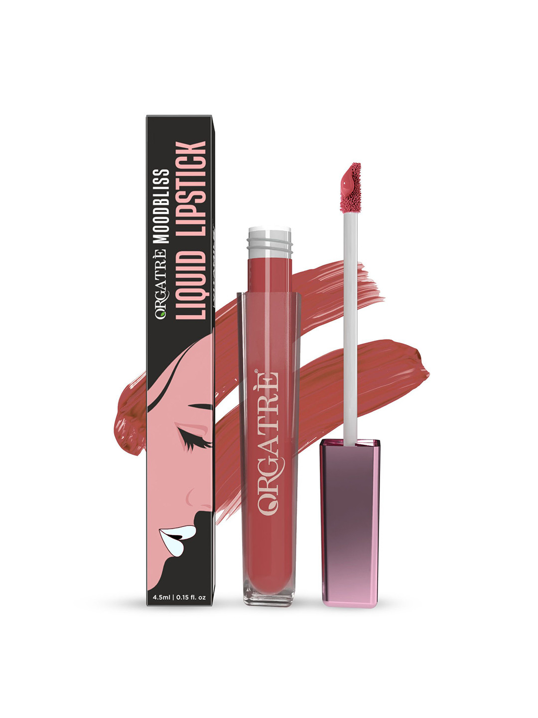 Orgatre Mood Bliss Long Lasting & Hydrating Liquid Lipstick - 4.5 ml -  Beige Cherry - 28