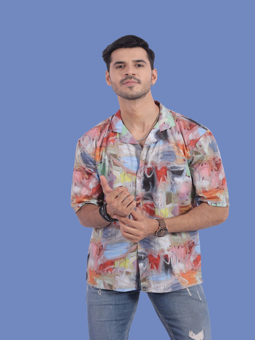 STITCH MONKEY Men Comfort Opaque Printed Casual Shirt