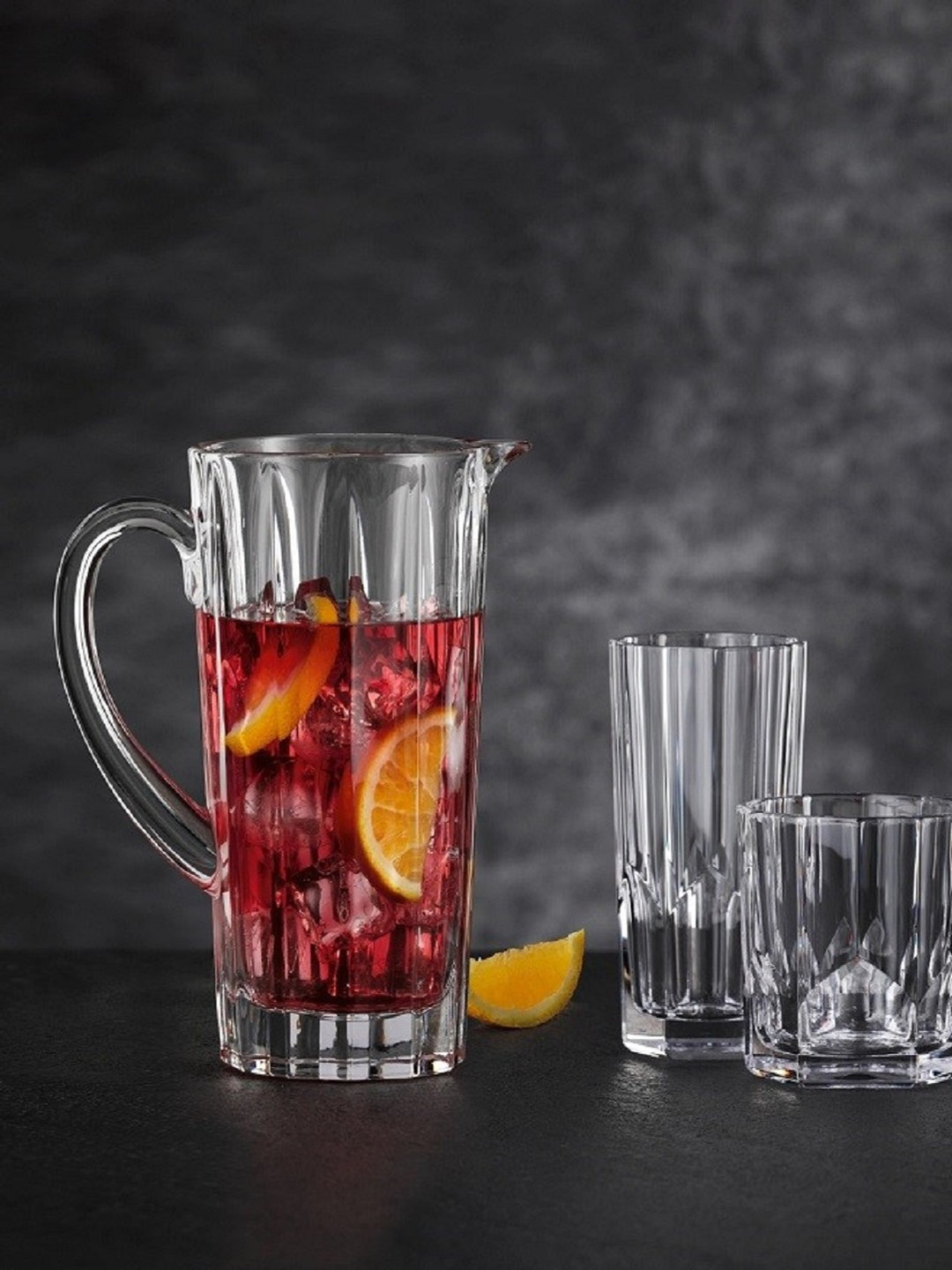 Nachtmann 5-Pcs Transparent Textured Water Jug With Glass