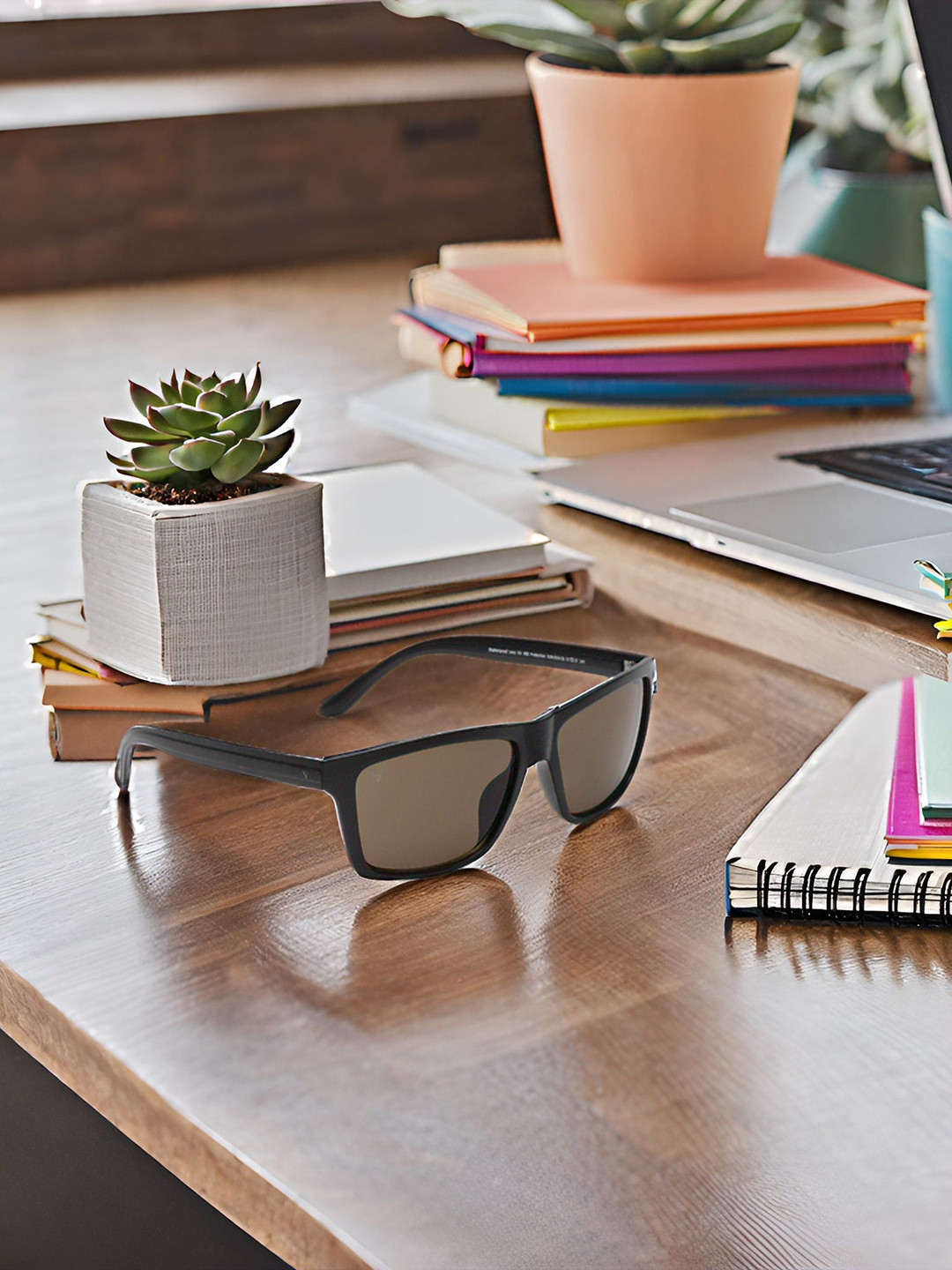 SUNNIES Unisex Rectangle Sunglasses with UV Protected Lens SNS-014-C6(F)