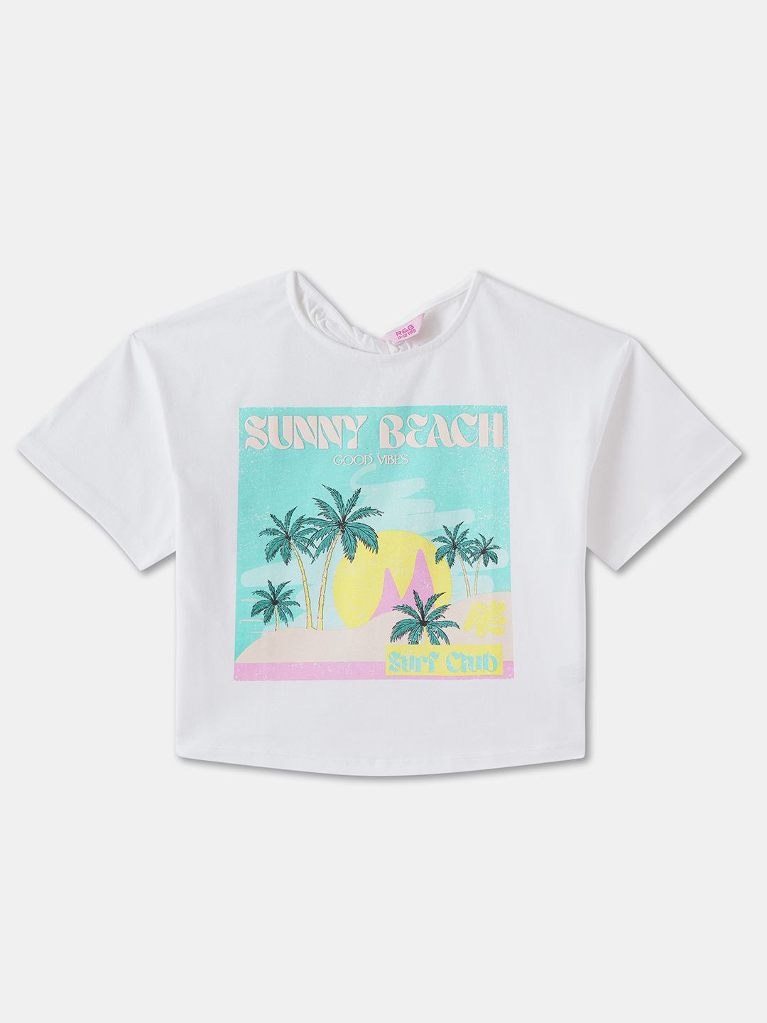 R&B Print Cotton Boxy Top