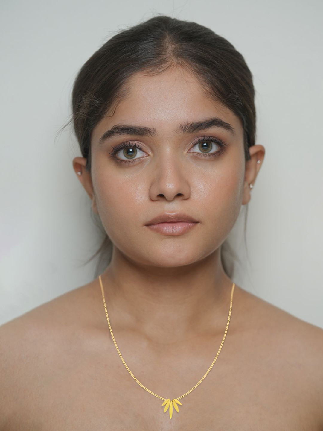 BHIMA 22K BIS Hallmark 916 Purity Yellow Gold Spike Pendant Necklace