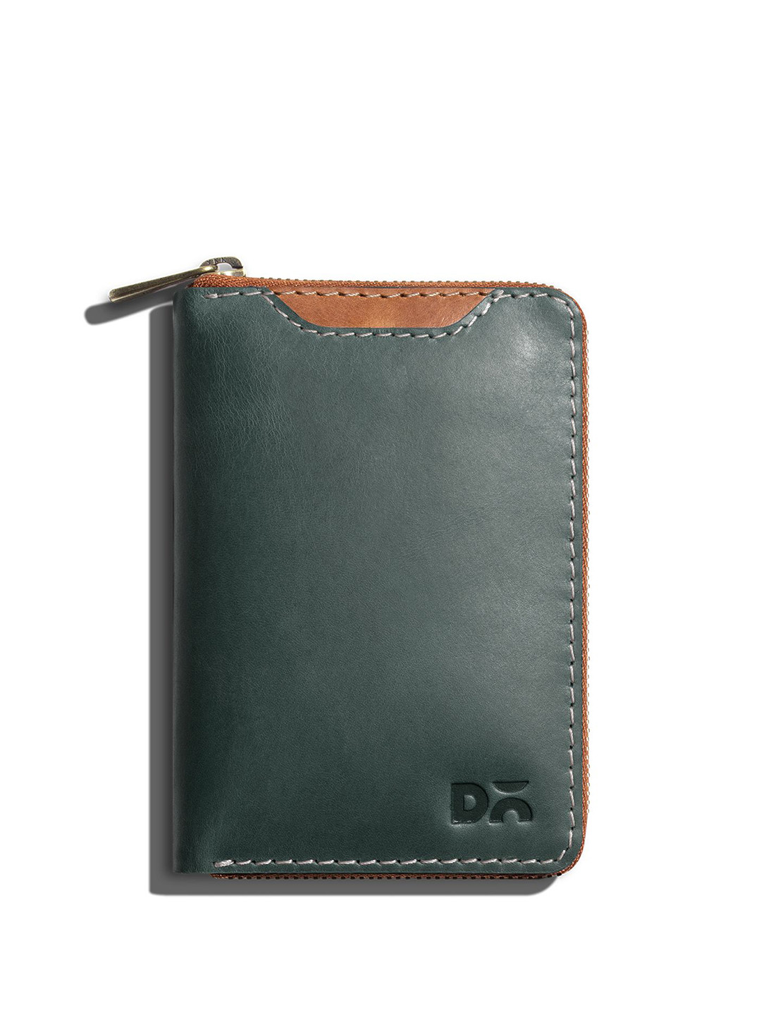 DailyObjects Unisex DailyObjects Forest Green Zip-Around Leather Wallet