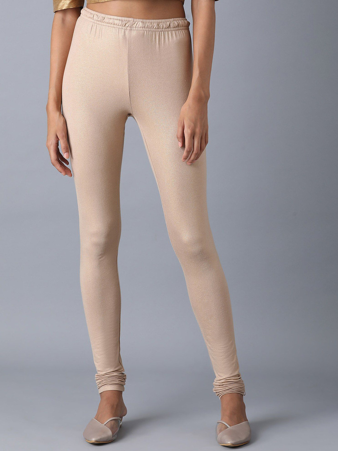 W Women Slip-On Knitted Leggings