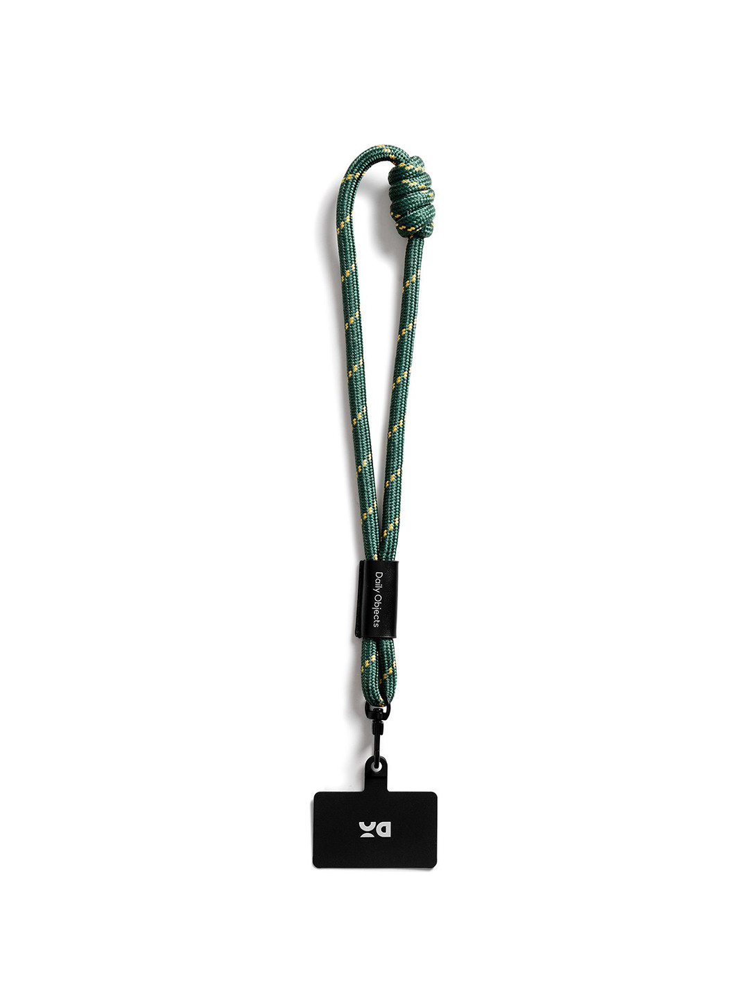 DailyObjects Green & Beige Textured Wrist Lanyard - Cord