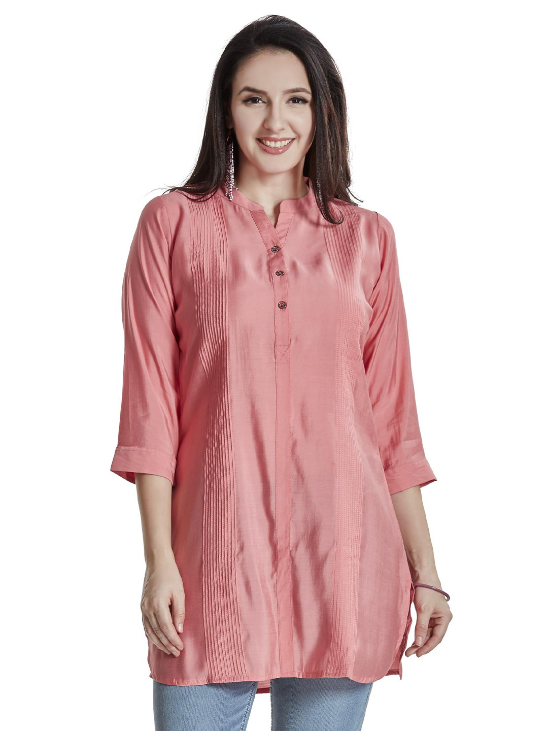 Nioni Mandarin Collar Tunic