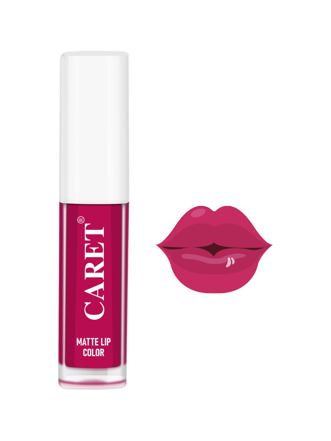 CARET ORGANIC Super-Pigmented Liquid Matte Lipstick - 2 ml - Magenta 5