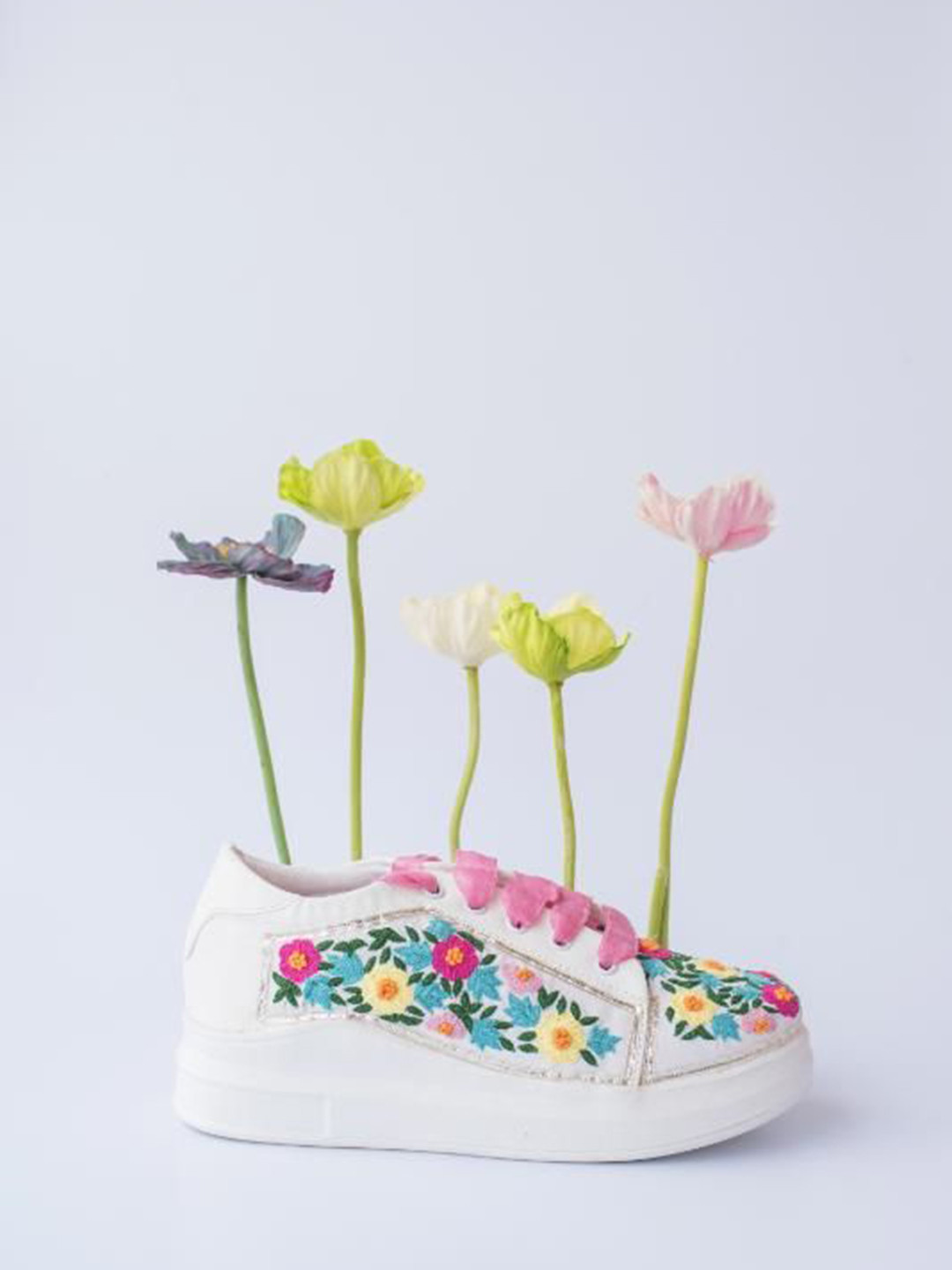 The Saree Sneakers Women Textured Sneakers