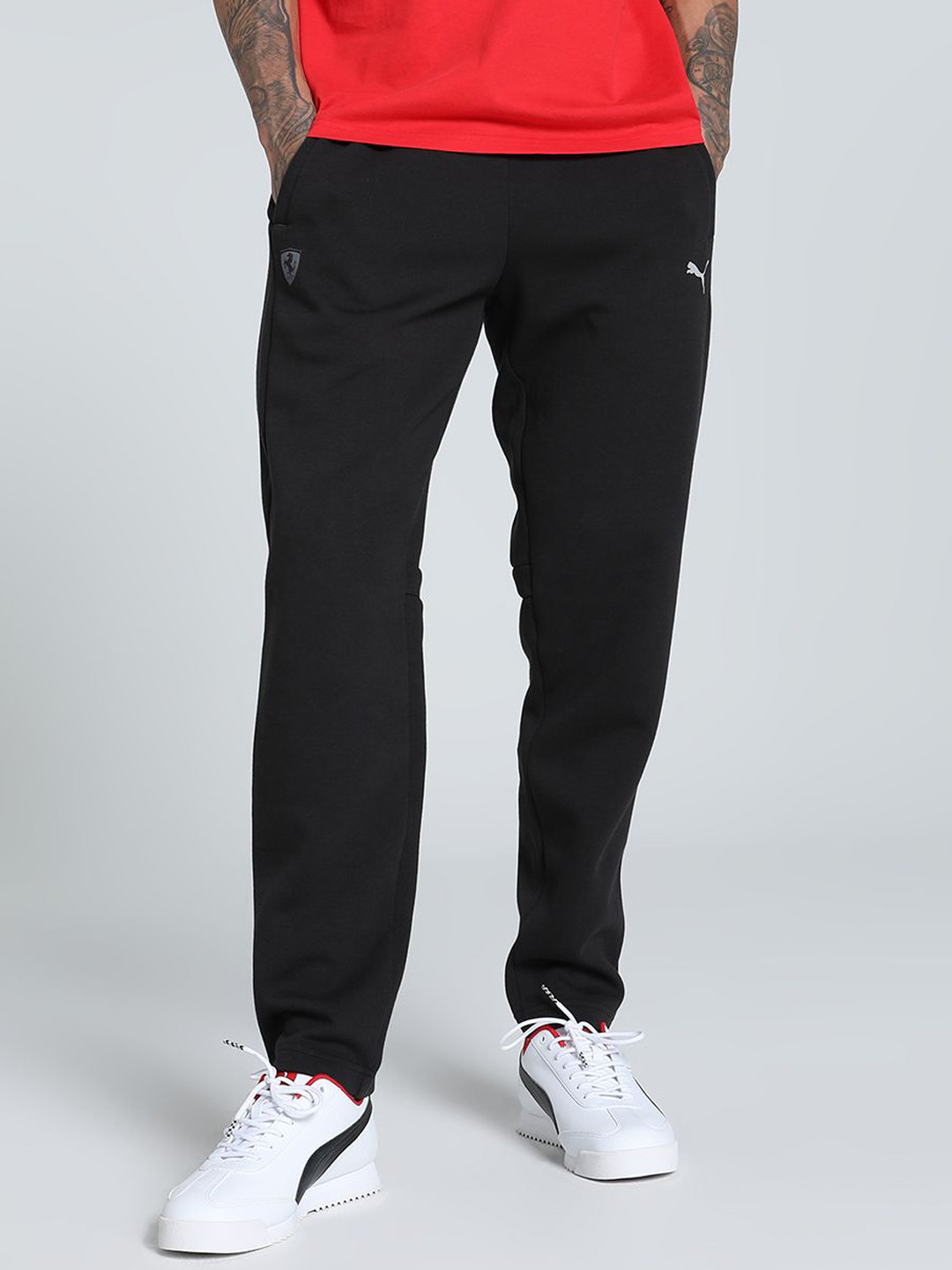 PUMA Motorsport Ferrari Men Mid Rise Track Pants